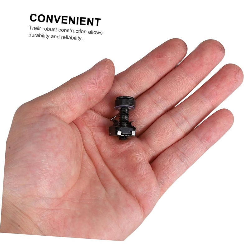 50 Pcs Black Rack Mount Screws Nuts for Computer Server Cabinet Mounting Hardware - Image 4